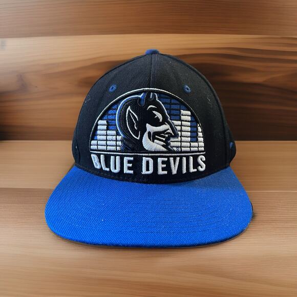 Zephyr Hat Mens OS Baseball Blue Devils Duke Snapback Embroidered Stiff Bill - Picture 1 of 9